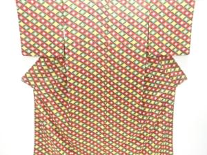 花七宝模様小紋着物